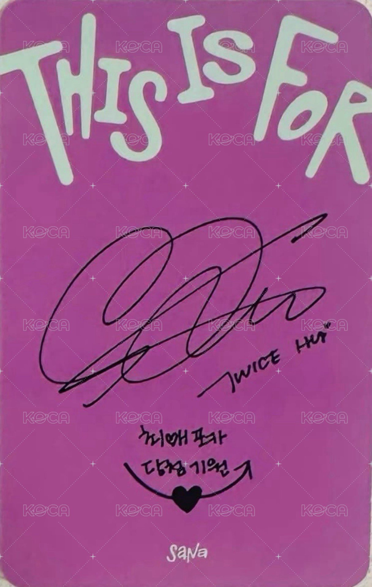 正規四 專輯卡 ver.單封 背面