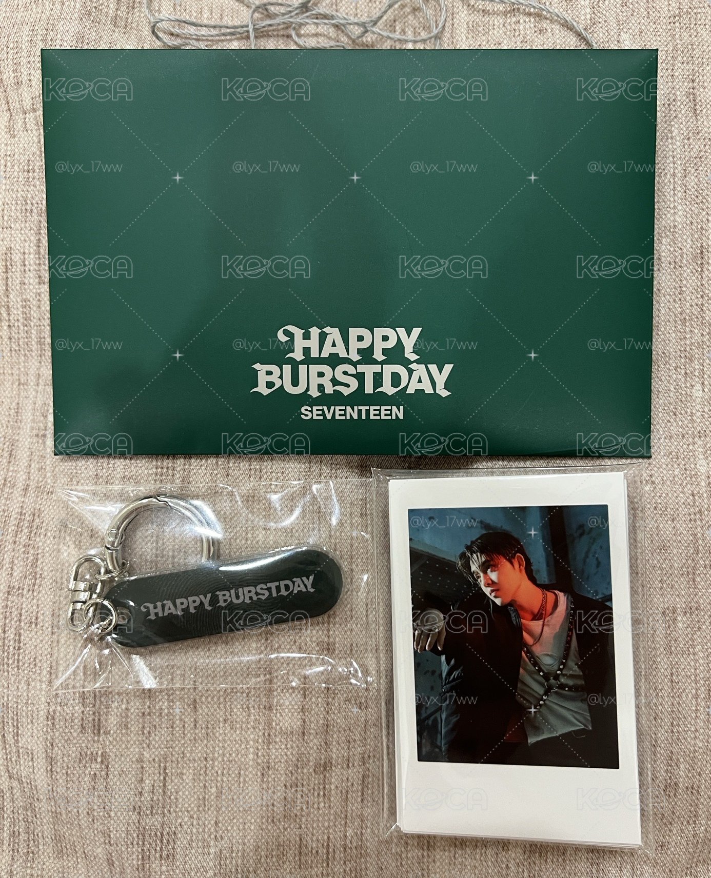 HAPPY BURSTDAY 正規五 拍立得鑰匙圈