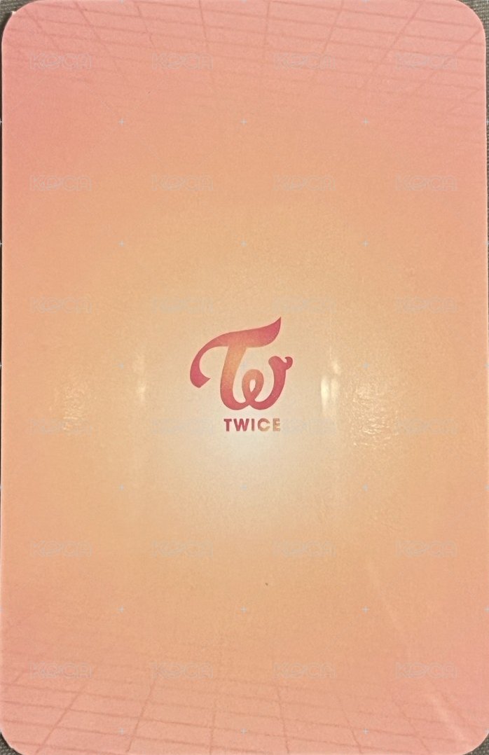 TWICE三代手燈 jyp 特典卡  背面