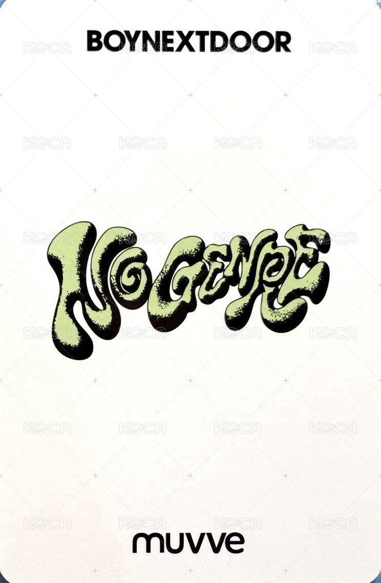 No Genre mu 3.0 幸運卡 兔耳 背面