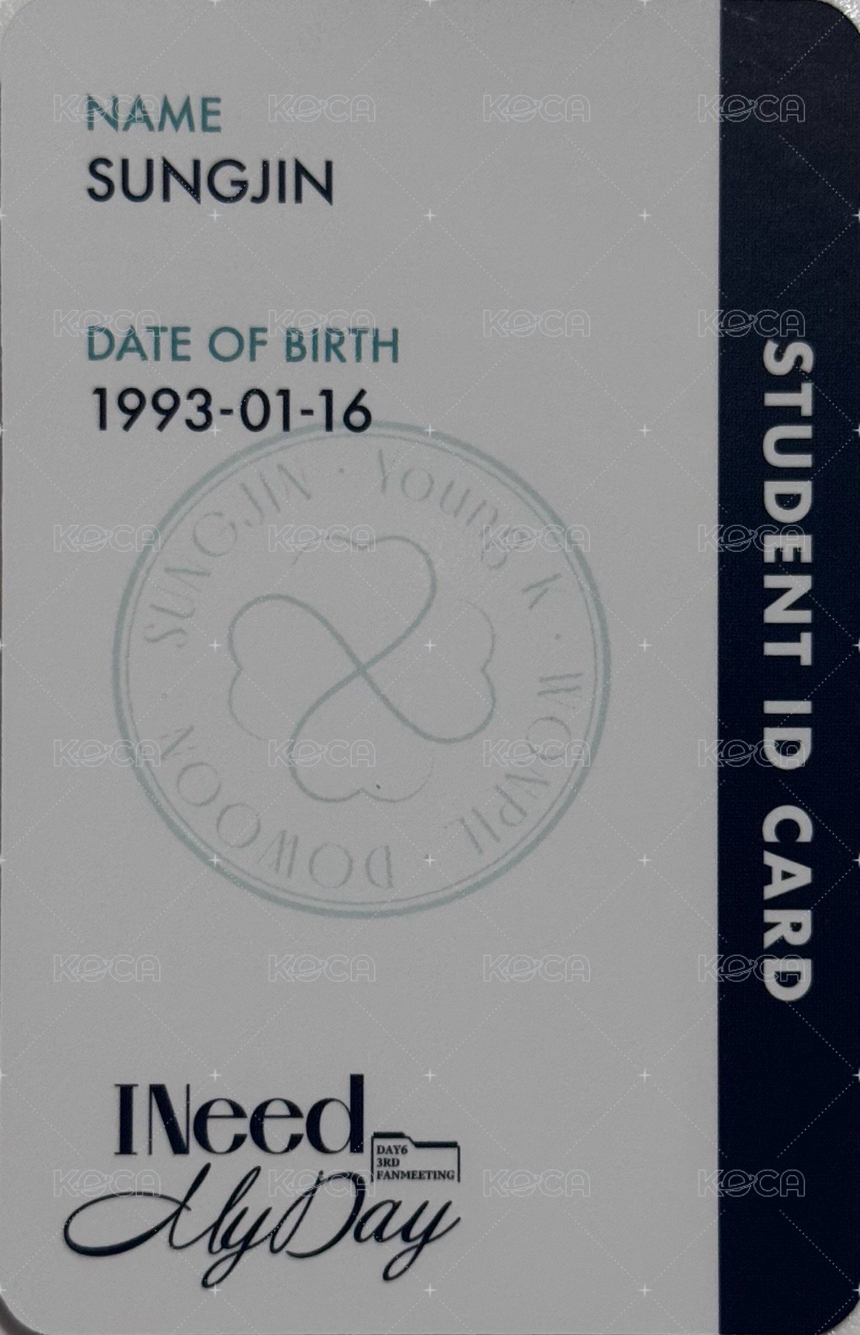 3RD FM Day3 入場卡 / 場限卡  背面