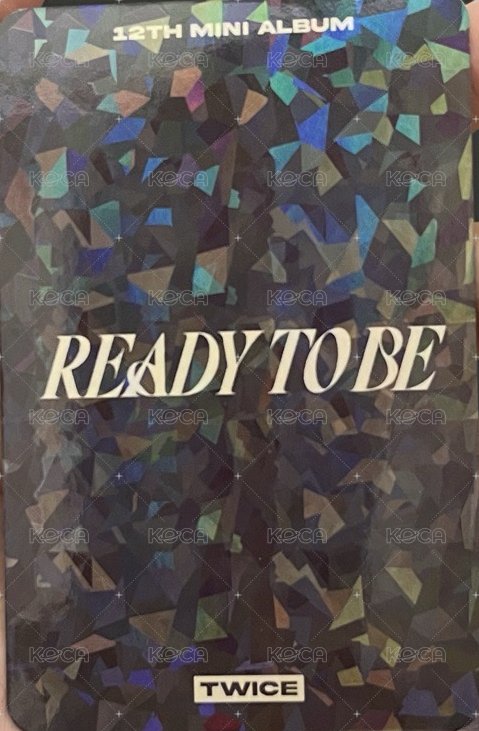 READY TO BE bdm 特典卡  背面