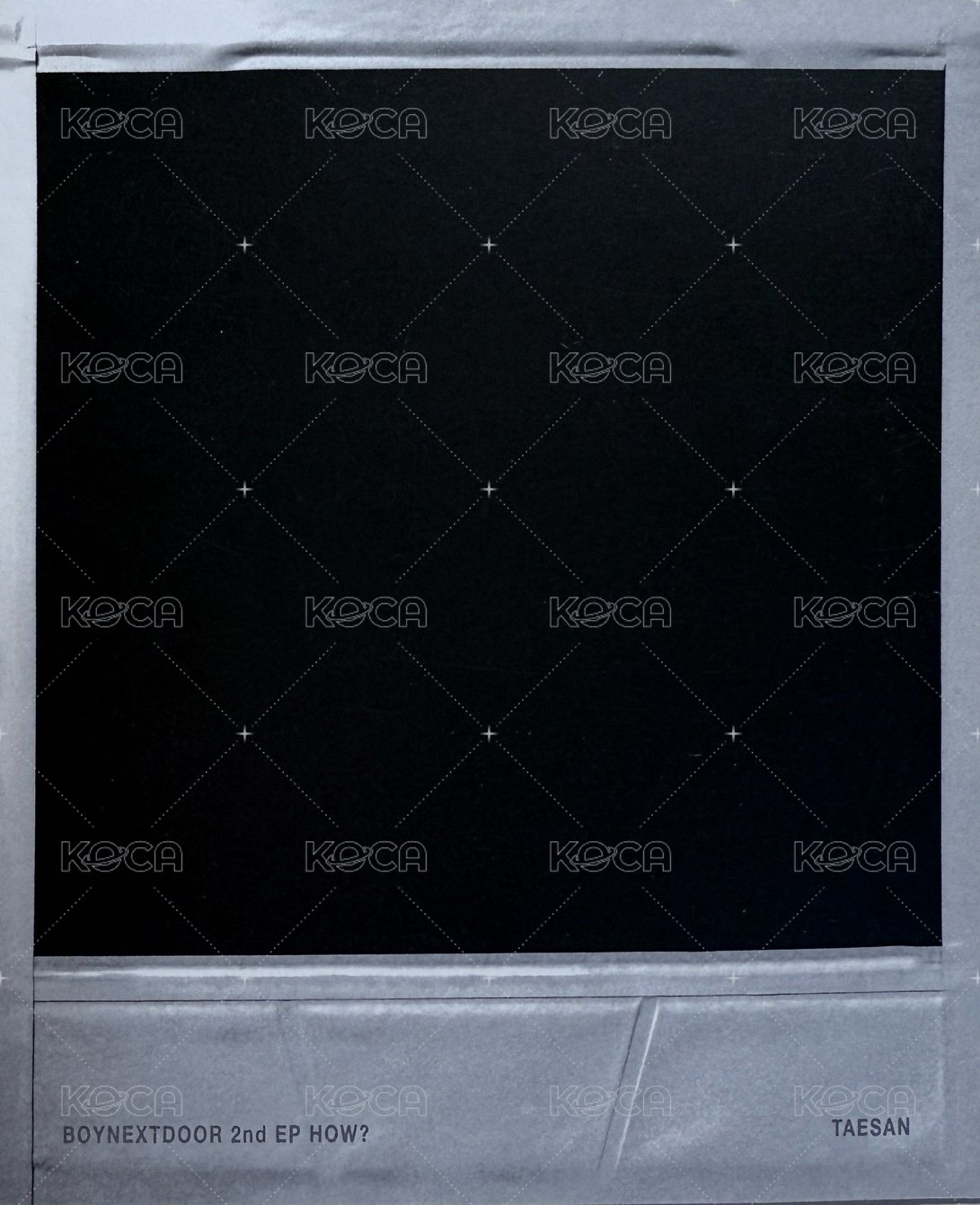 HOW? 專輯卡 拍立得 背面