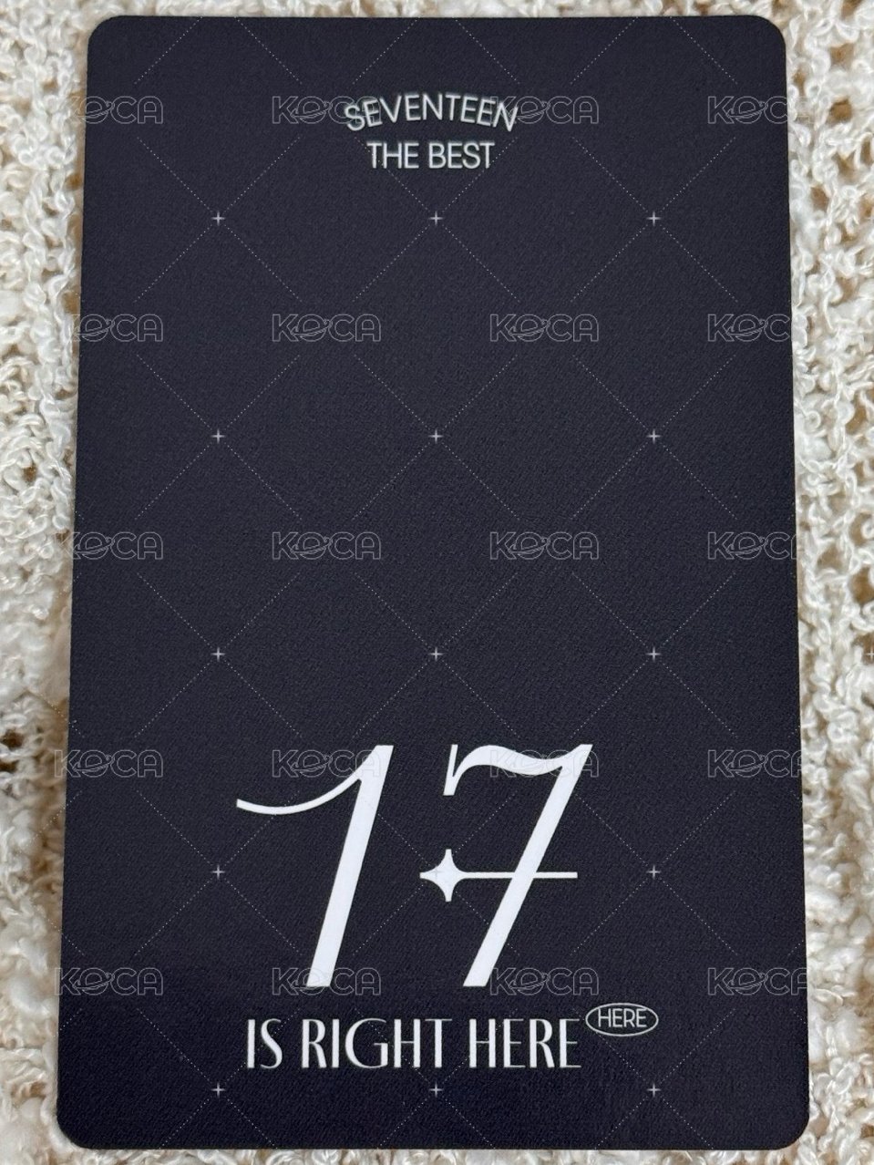 精選專 日咖 CARAT ver 特典卡  背面