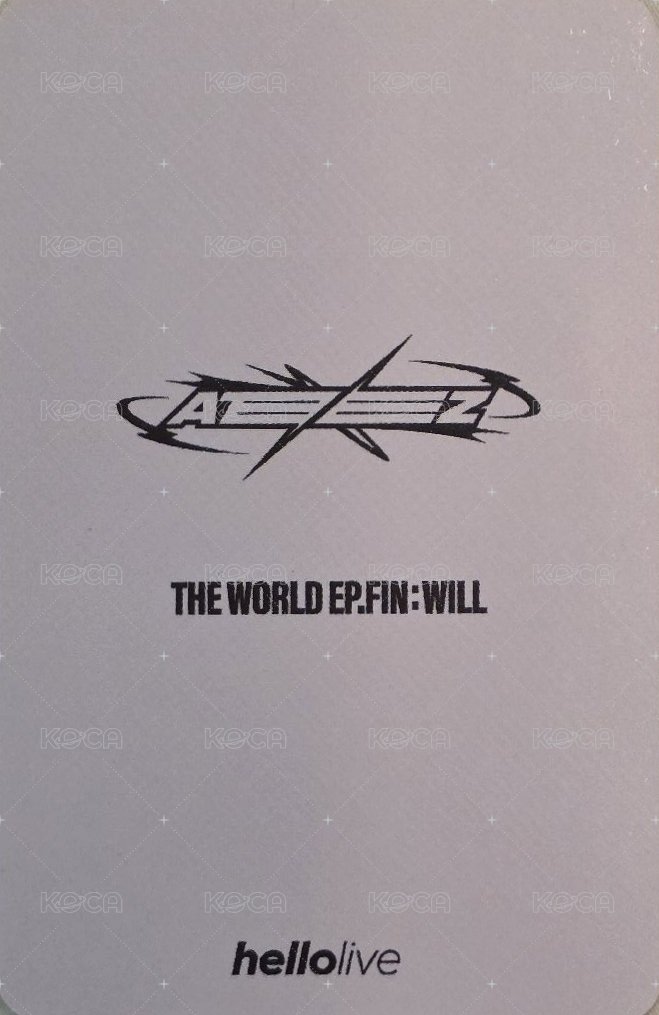 Will hl 幸運卡  背面