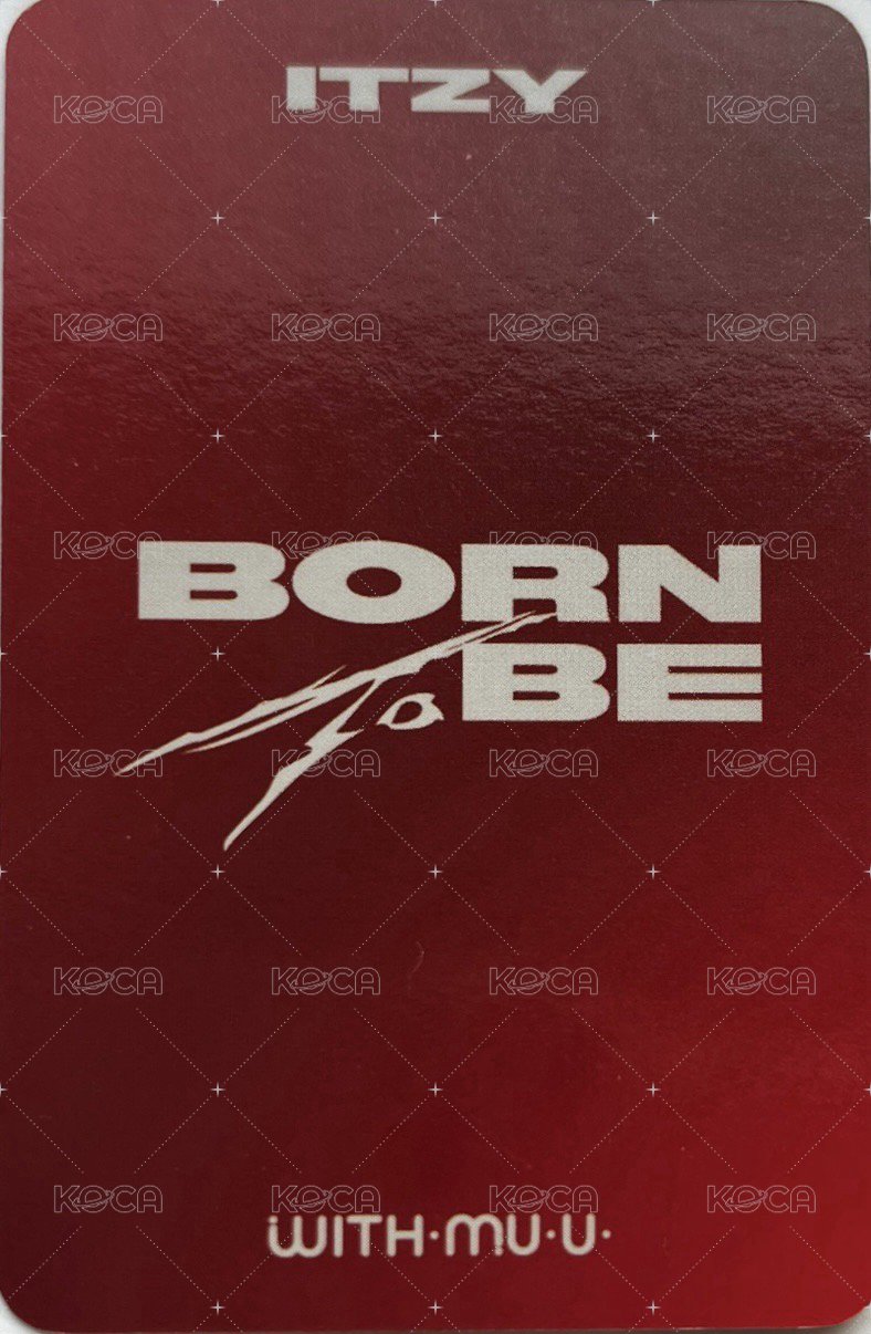 BORN TO BE wm 預售 特典卡  背面
