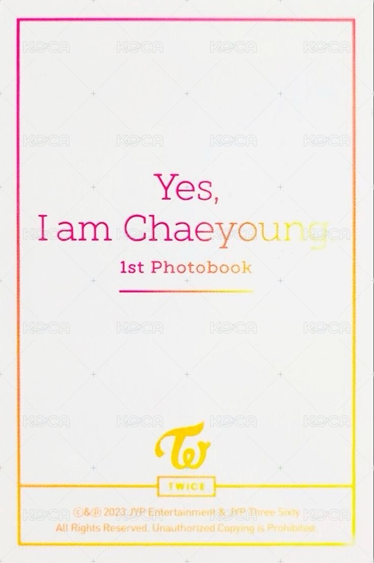 Yes I am 周邊卡 Neon Pink ver. 背面