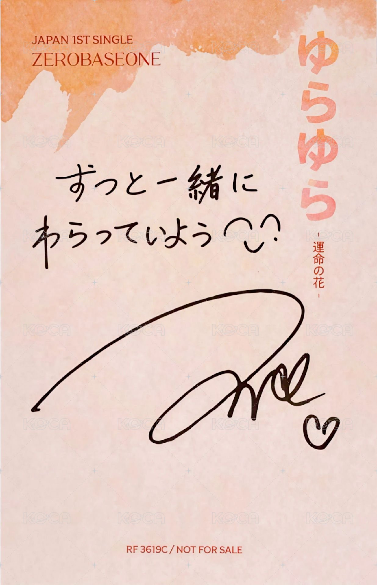 日專 專輯卡 初回A ver. 背面