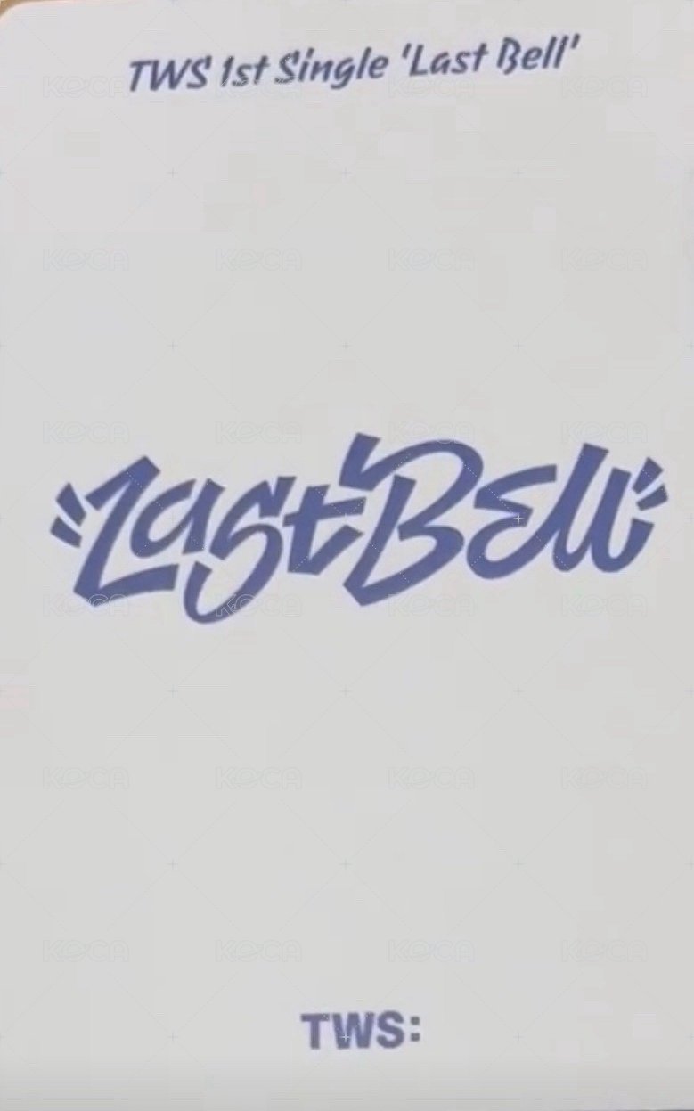 Last Bell kkt 特典卡  背面