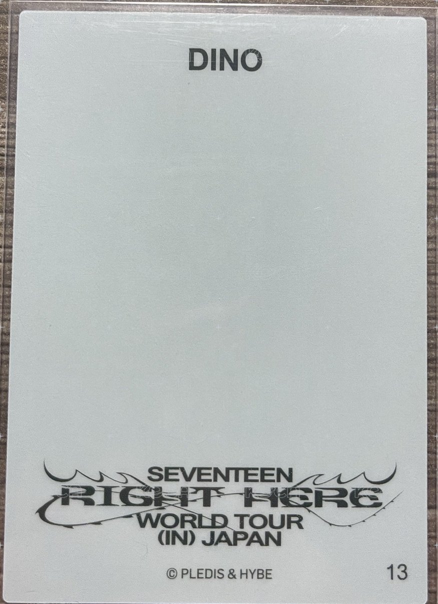 RIGHT HERE 隨機卡  背面