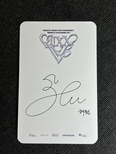 NMIXX 2ND FAN CONCERT IN TAIPEI Day 2 入場卡 Haewon