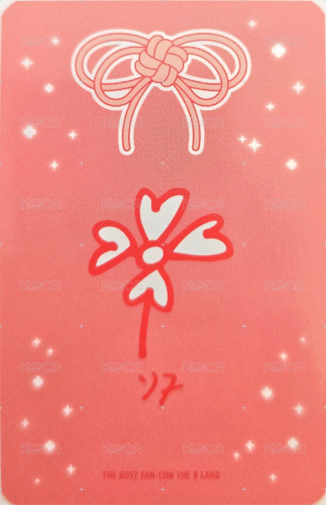 THE BOYZ FAN-CON <THE B LAND> 周邊卡 JAPAN 幸運御守卡套 背面