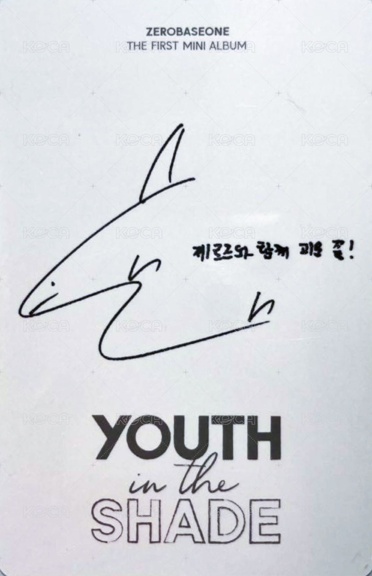 迷一 專輯卡 DIGIPACK ver. 背面