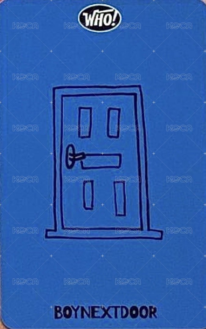 WHO! 打歌卡 出道5 背面