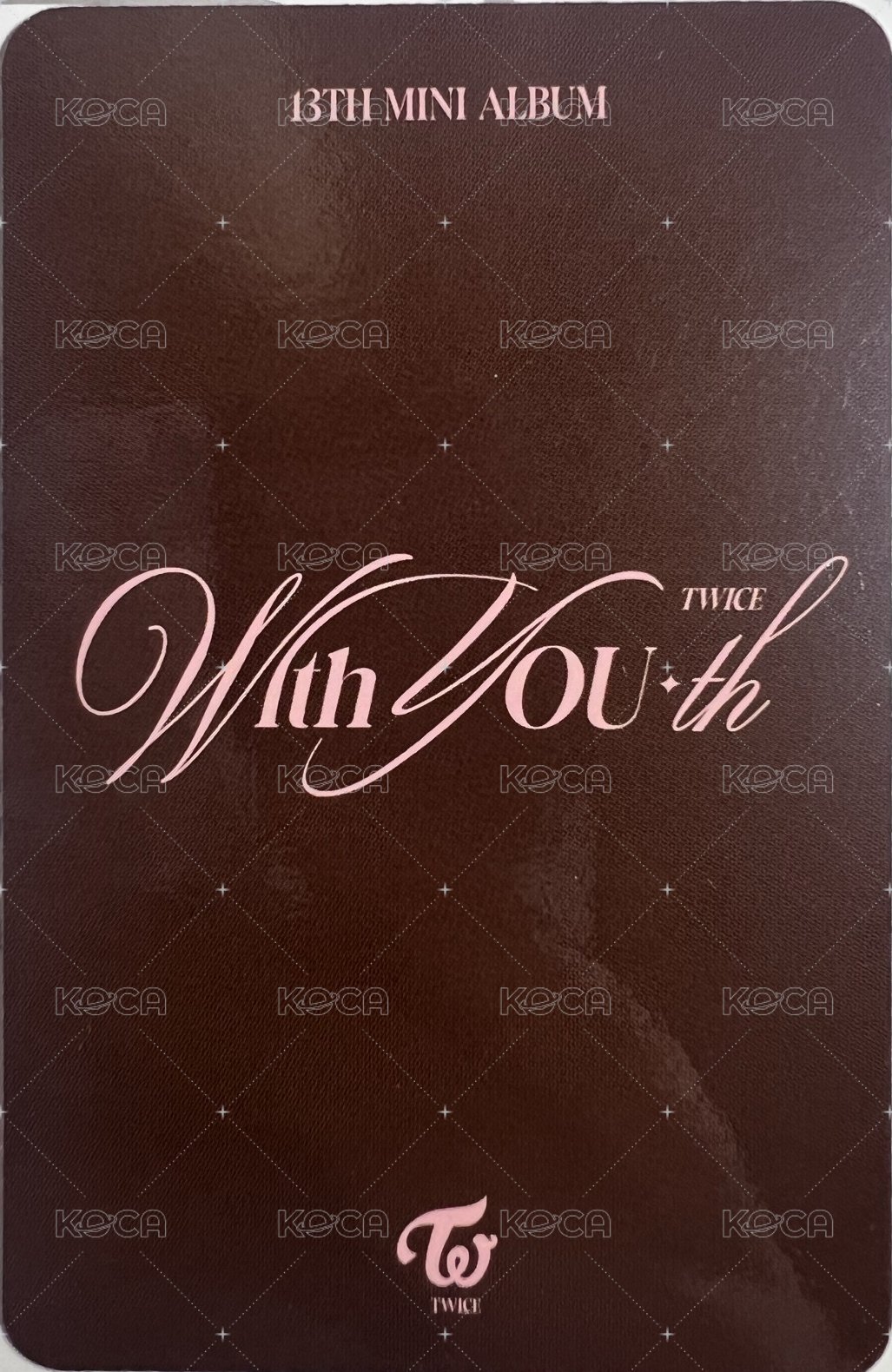 mini 13 專輯卡 單封預購卡 背面