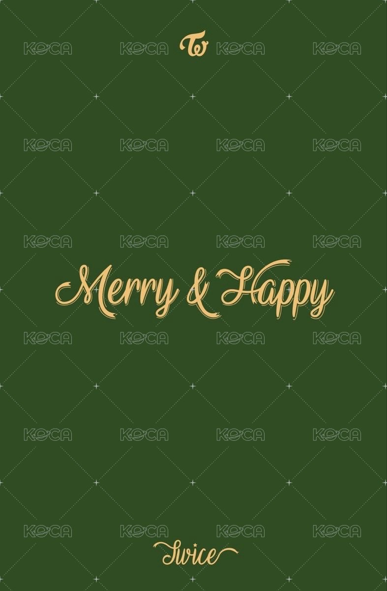 Merry&Happy 專輯卡  背面