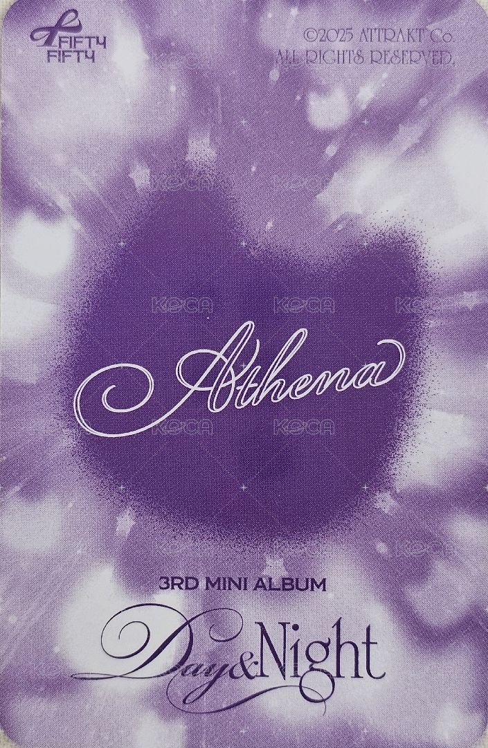 Day & Night 專輯卡 Day&Night 專卡 - Night ver 背面