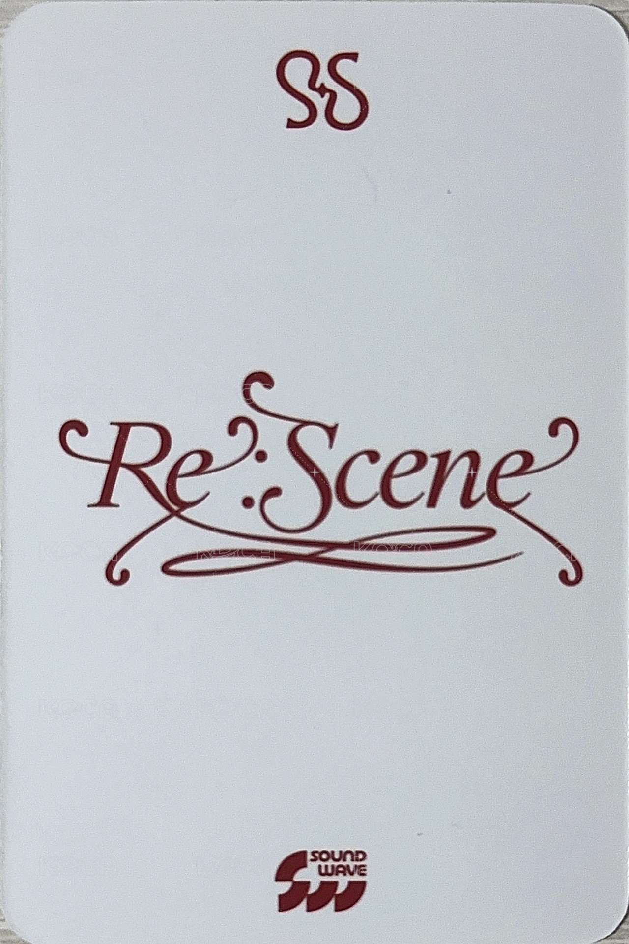 Re:Scene sw 預售 PLVE專 特典卡  背面