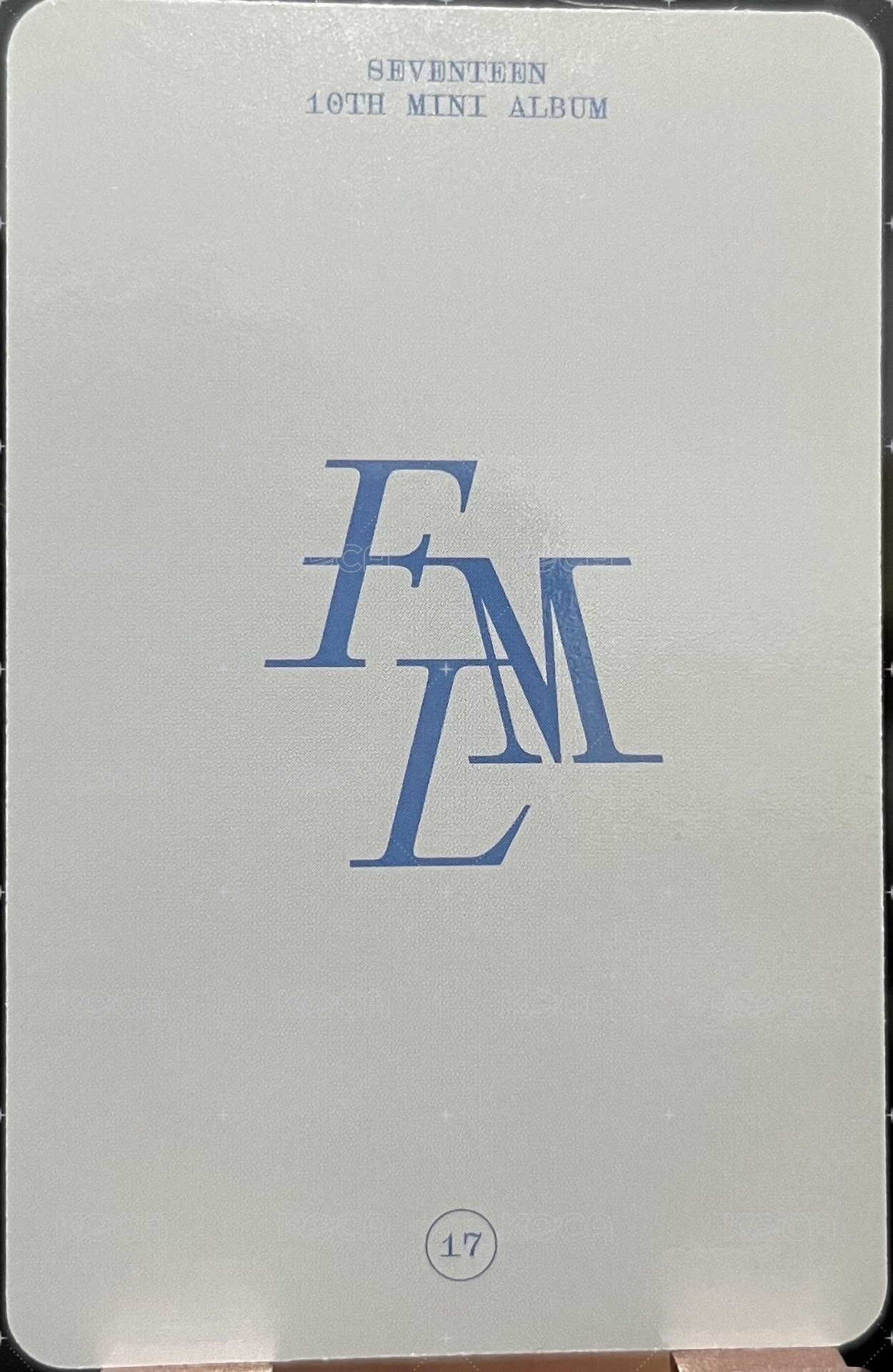 MINI11 蝦皮 特典卡  背面