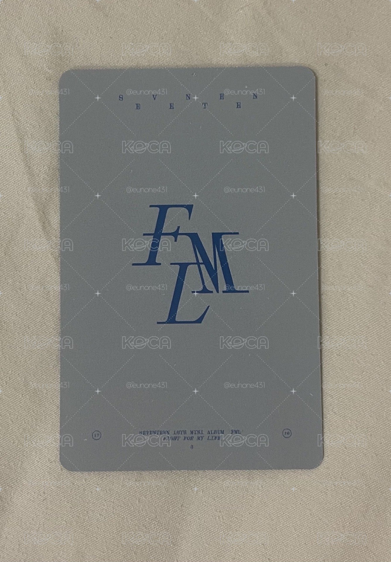 SEVENTEEN 迷10 FML mp 閃卡特典