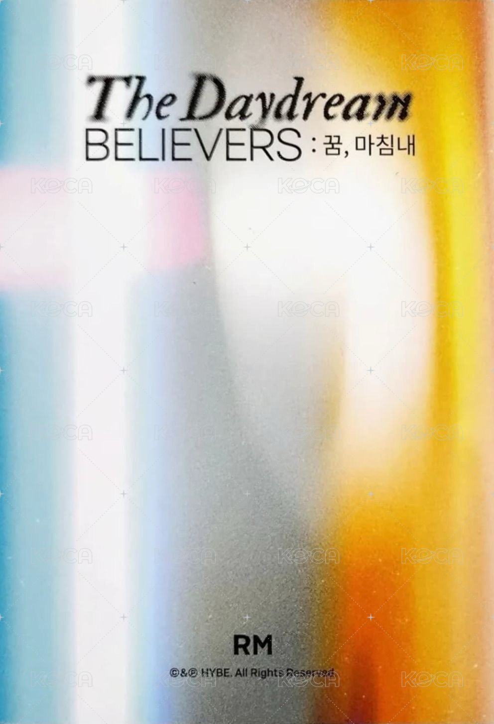 Daydream展 周邊卡  背面