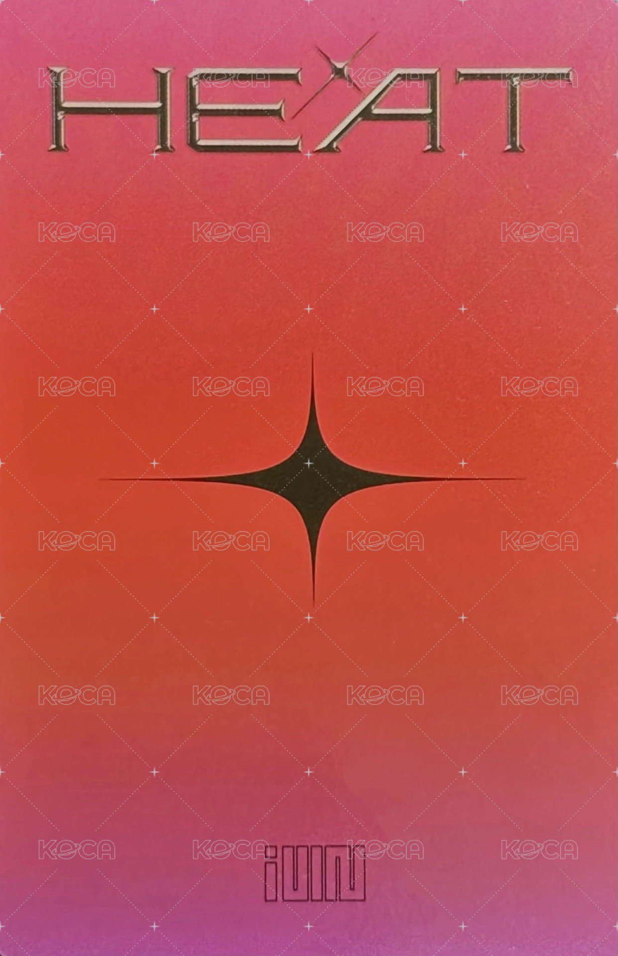 HEAT 專輯卡  背面