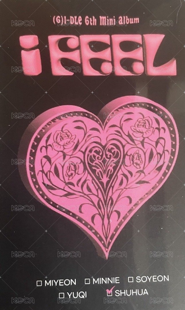 I feel 專輯卡 JC單封專卡-托臉刷 背面