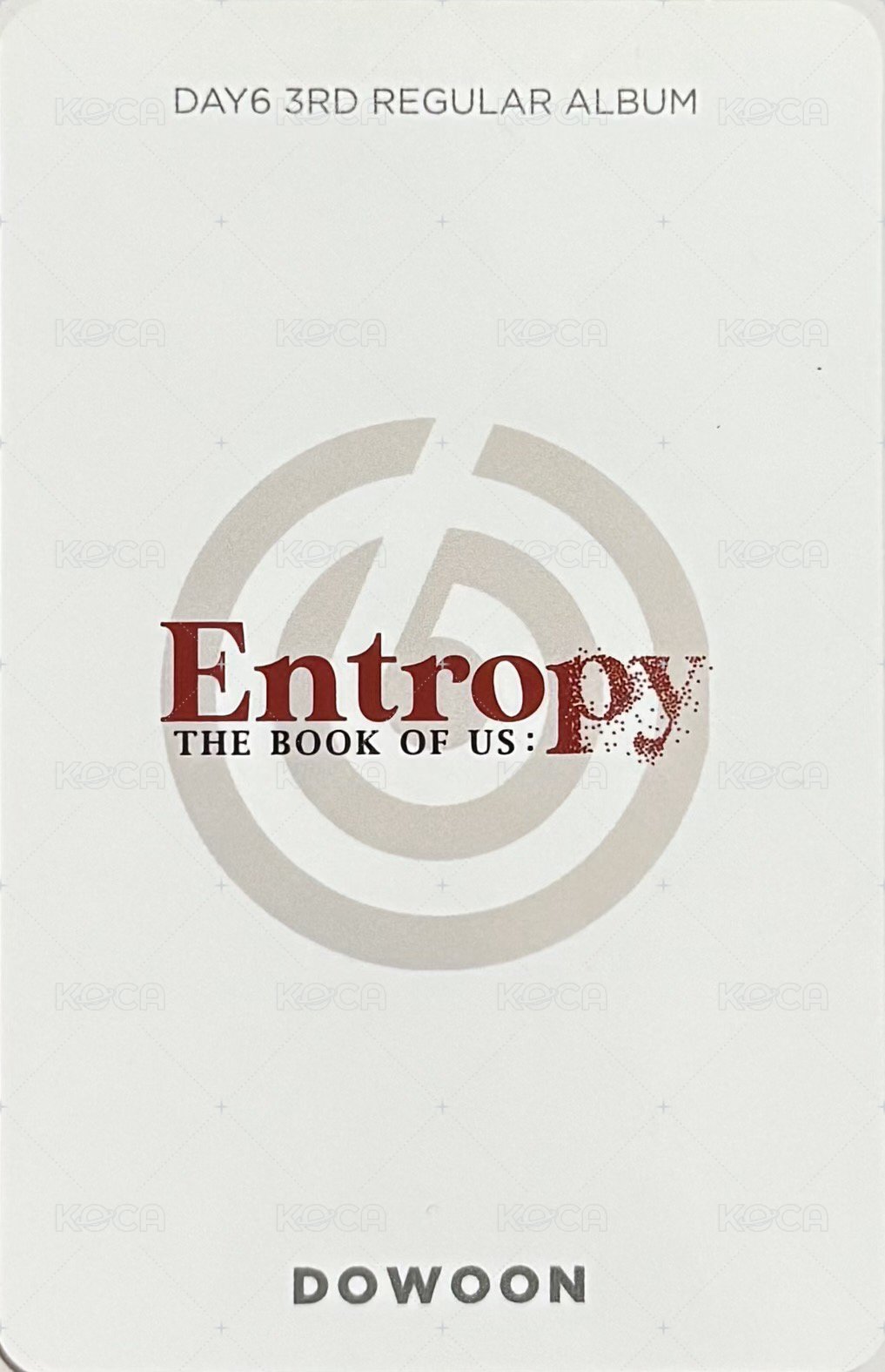 正三 專輯卡  背面