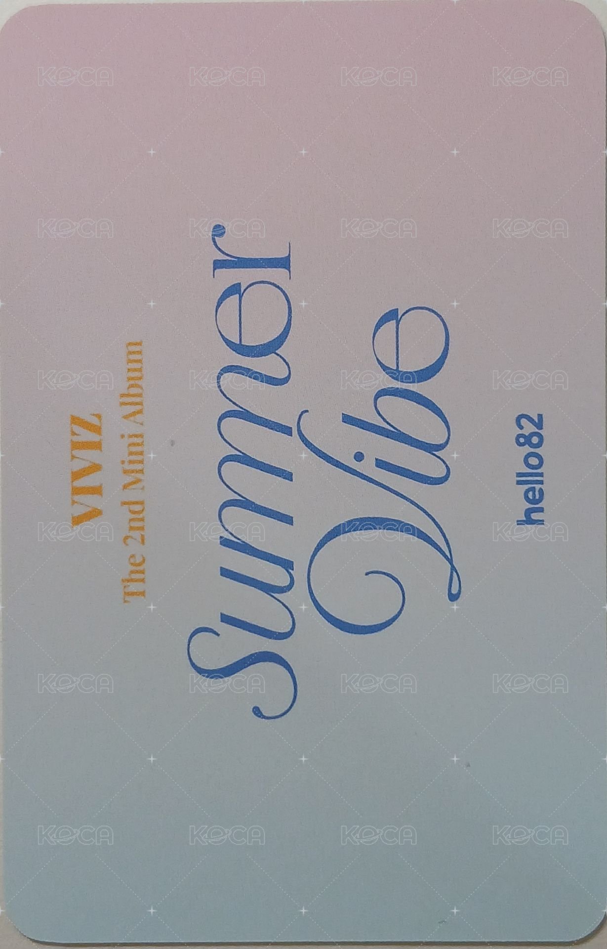 迷二 hello82 特典卡  背面