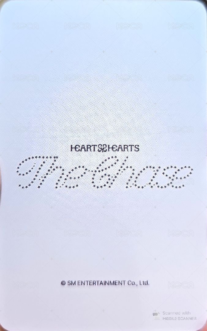 單一 dmm 簽售卡  背面