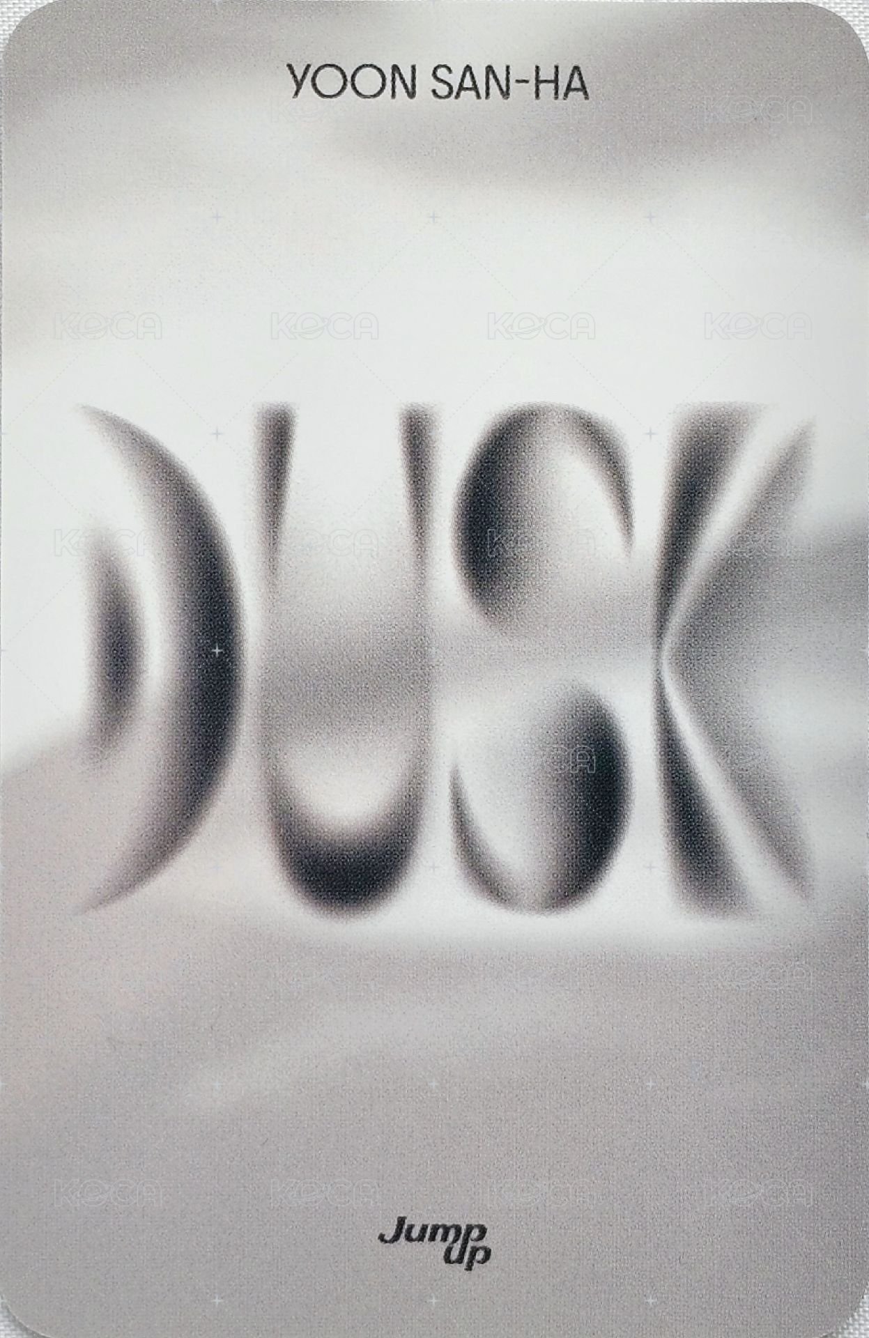 DUSK ju fs 1.0 簽售卡  背面