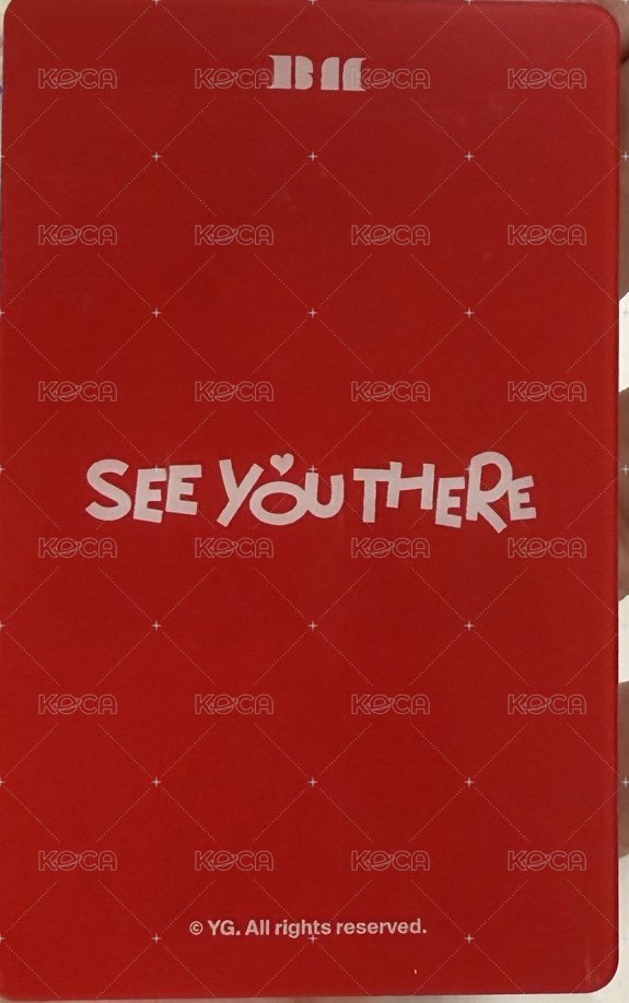 24 FM yg 周邊卡 吊牌卡 背面