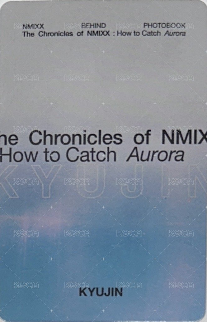 極光寫真 周邊卡 固配 背面