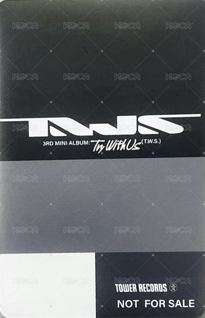 TRY WITH US 塔店 單封 特典卡  背面