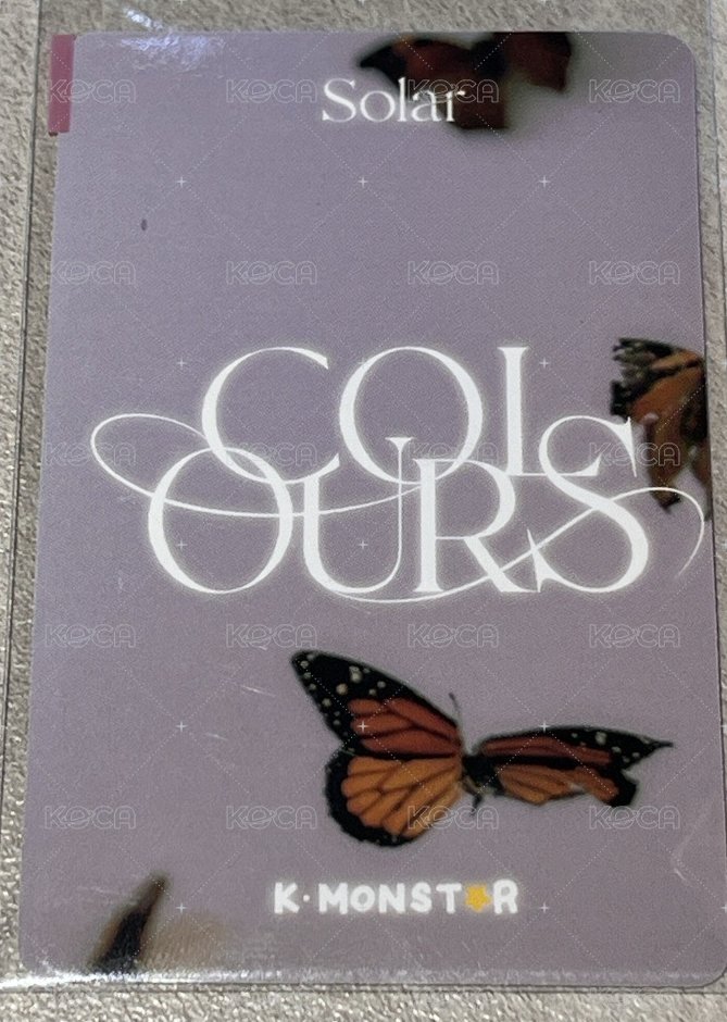 COLOURS km 特典卡  背面