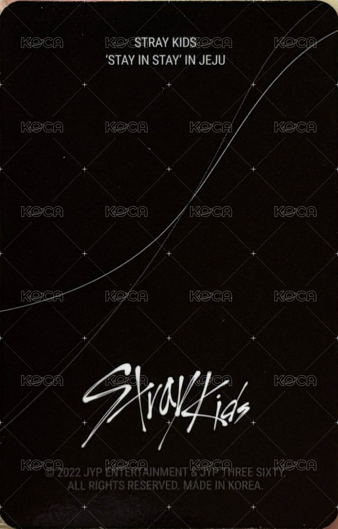 Stay in STAY 周邊卡 線下預售禮 背面