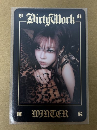 aespa Winter 冬冬 Dirty Work 隨機卡 快閃金版冬