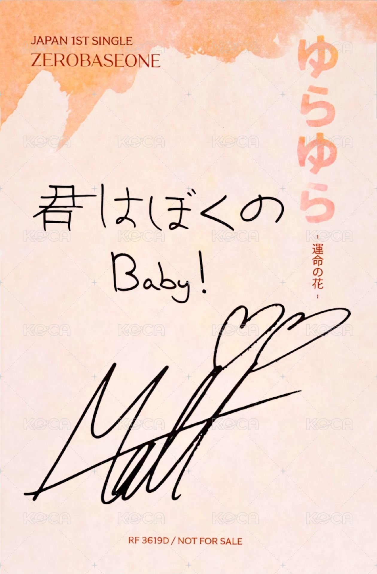 日專yurayura 專輯卡 初回A ver. 背面