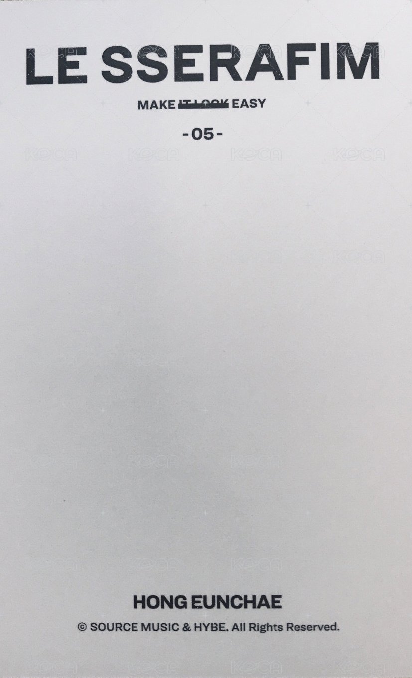 EASY 隨機卡 拍立得卡 背面