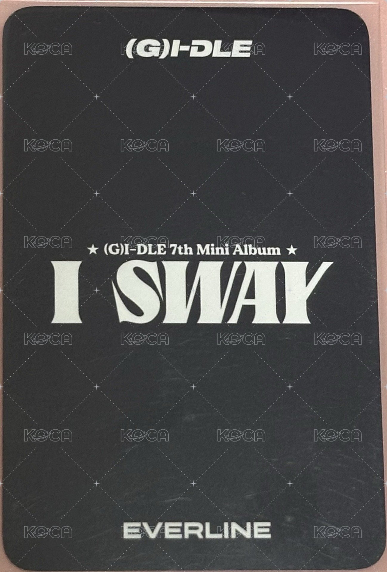 I SWAY el 4.0線下 特典卡  背面