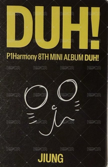 DUH 專輯卡  背面