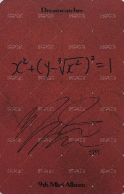 迷你九輯 專輯卡  背面