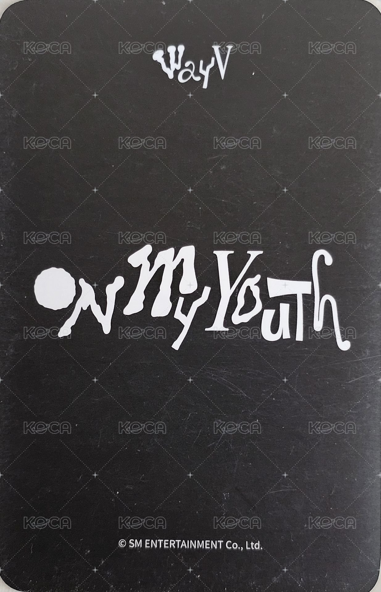 On My Youth 遺憾效應 k4 簽售卡 OMY 簽售特典 背面