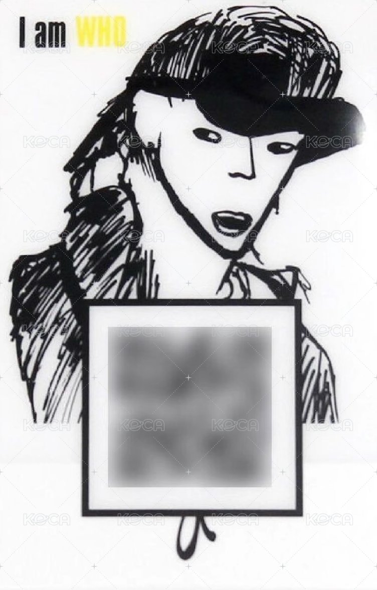 I am WHO 專輯卡 自畫像 正面
