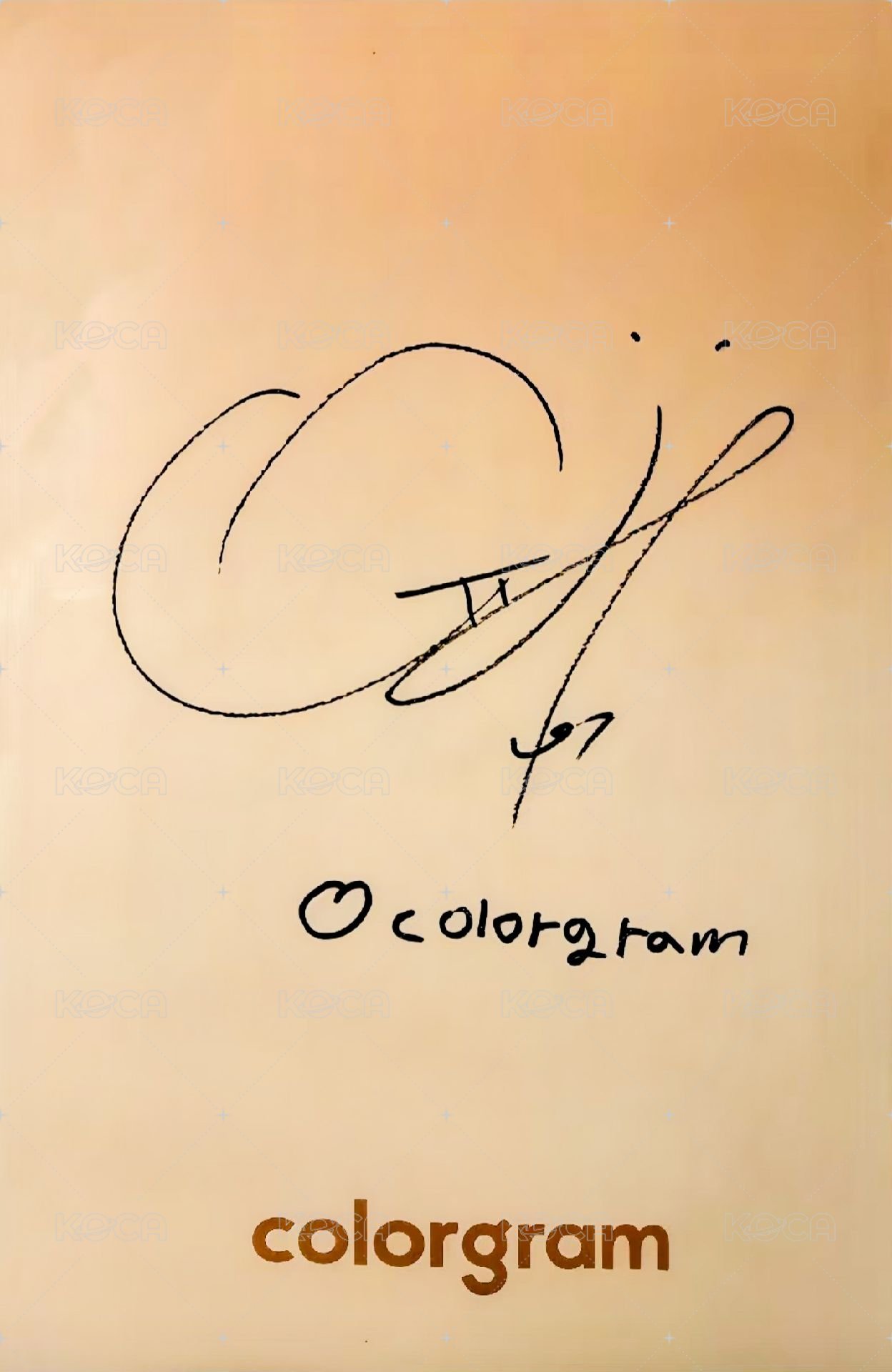 COLORGRAM 代言卡 2.0 背面