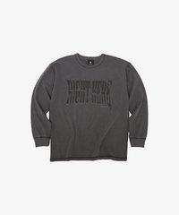 RIGHT HERE 長袖 大學T 黑