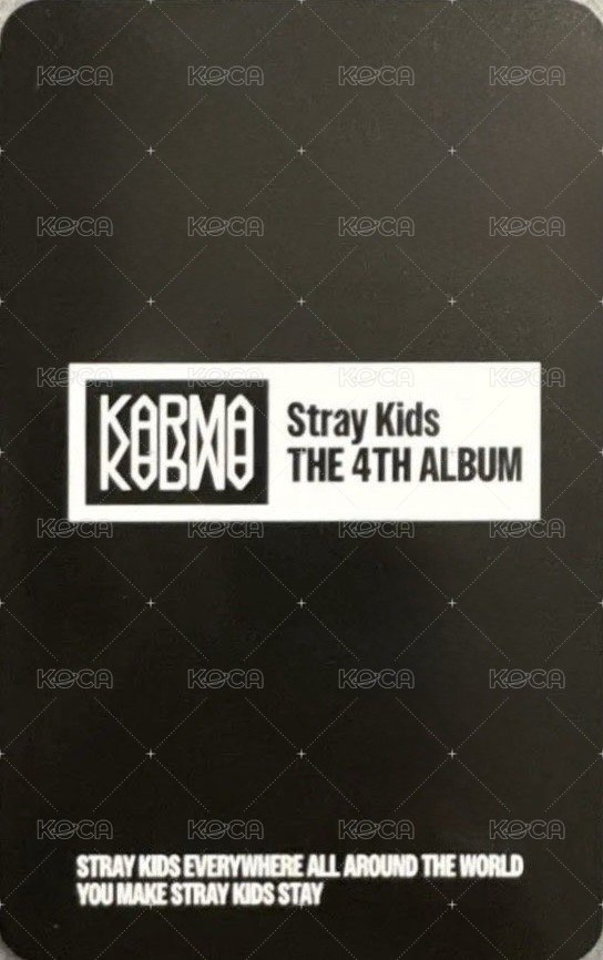 KARMA fans 特典卡  背面