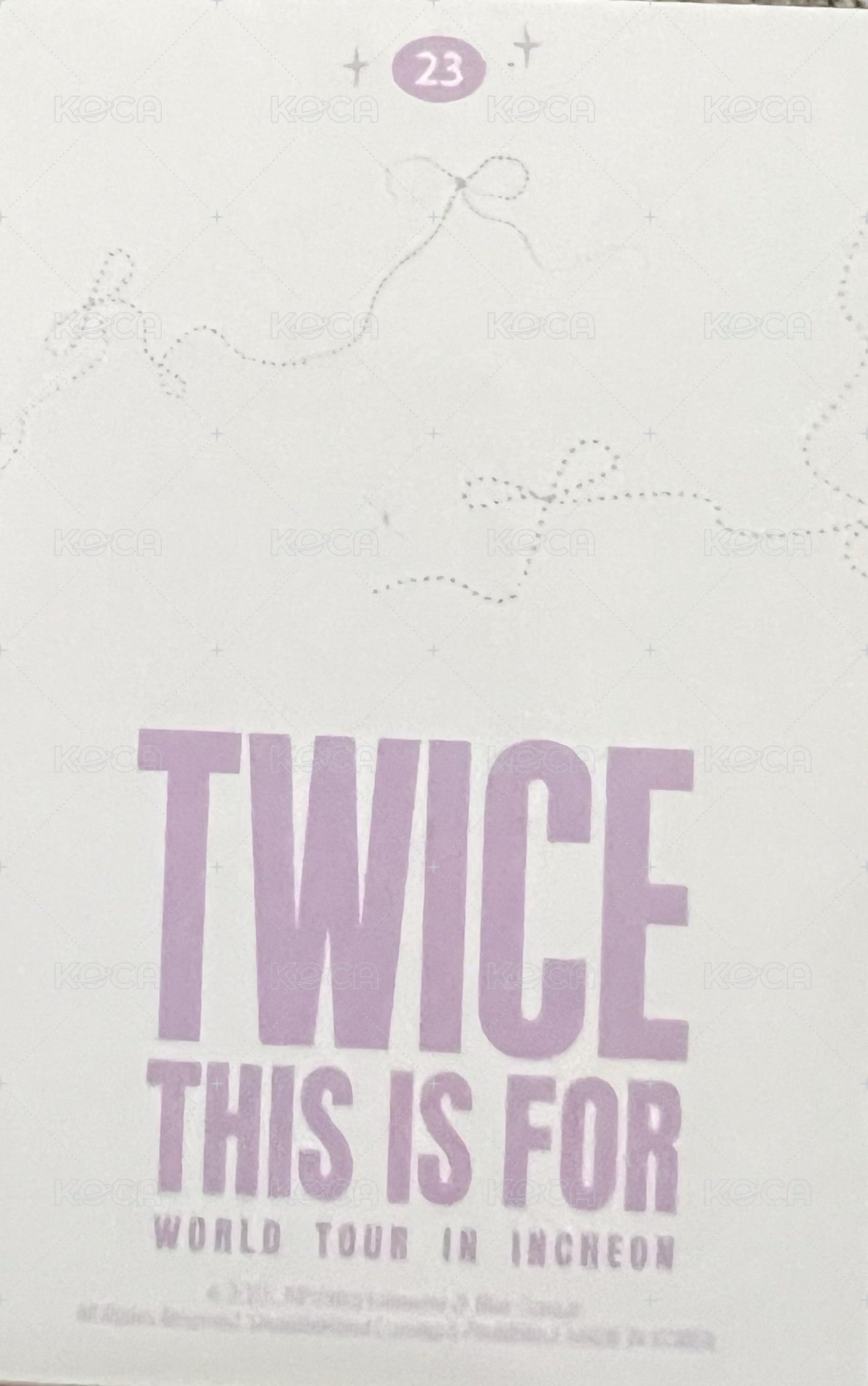 六巡 隨機卡 志效-韓-23 背面