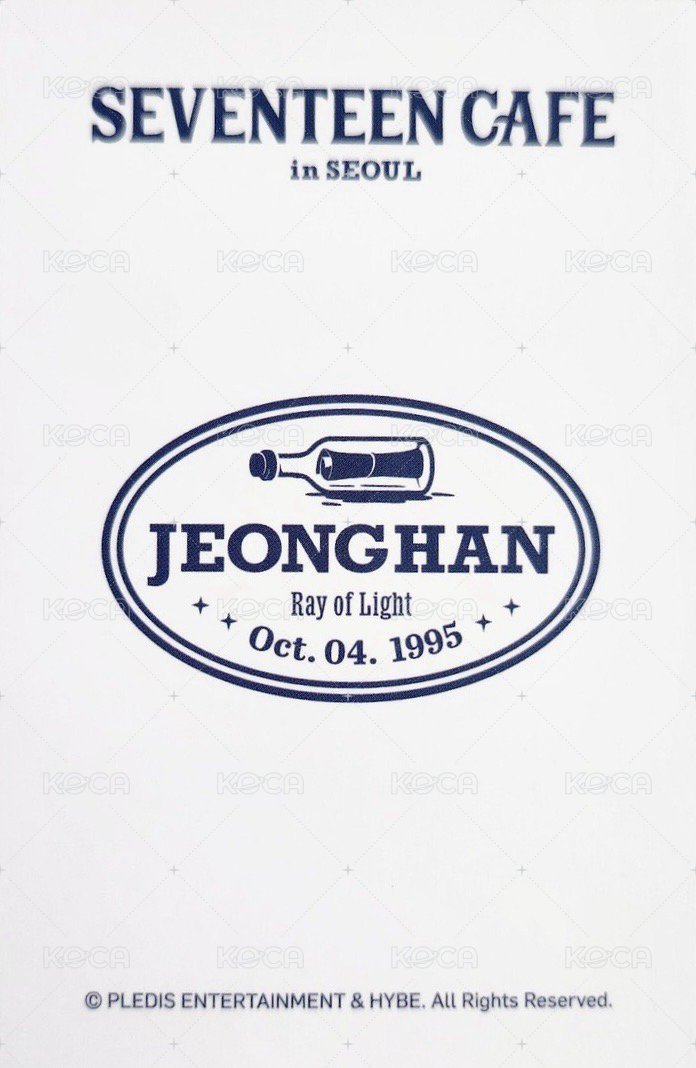 23‘CAFE in SEOUL 入場卡 / 場限卡 甜品卡 背面