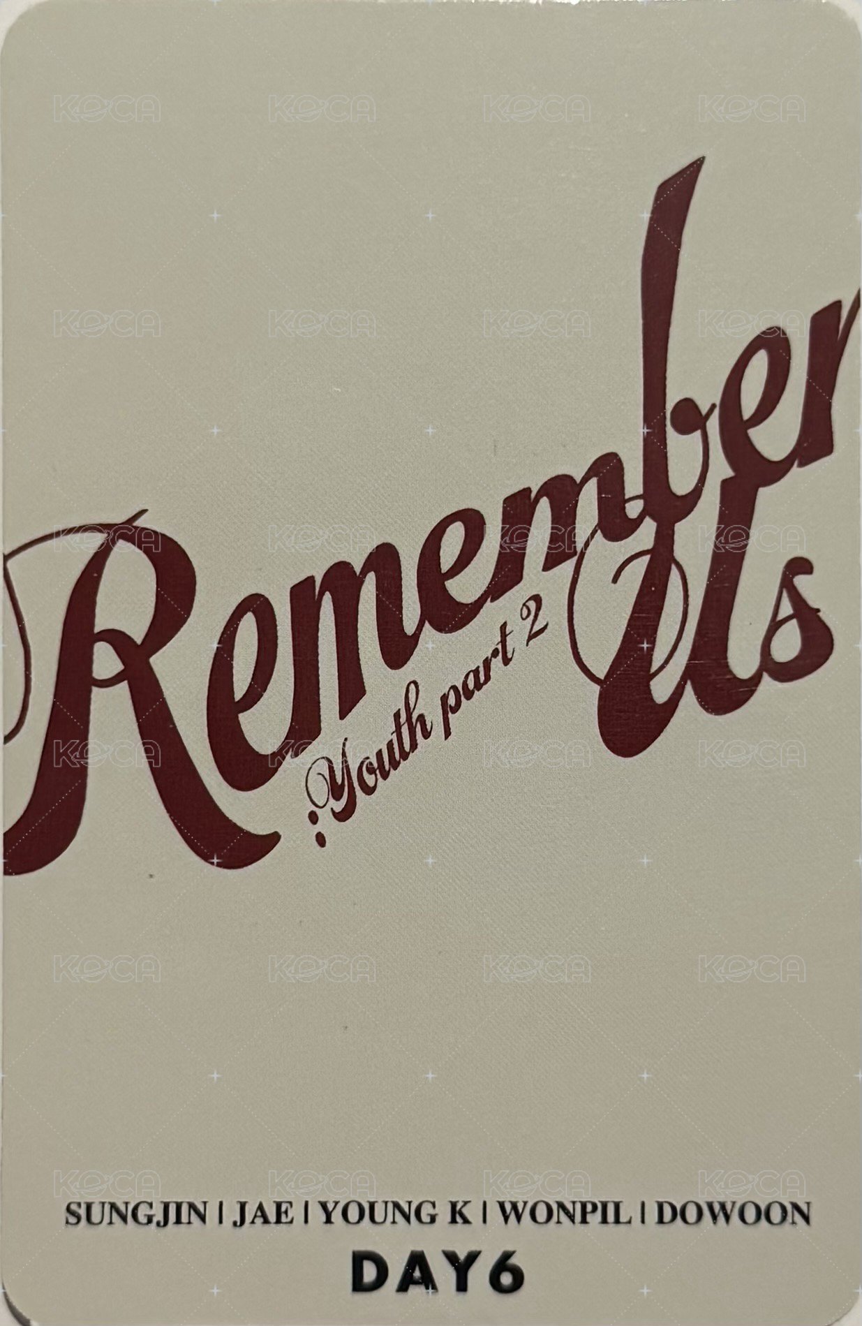 迷四 專輯卡  背面